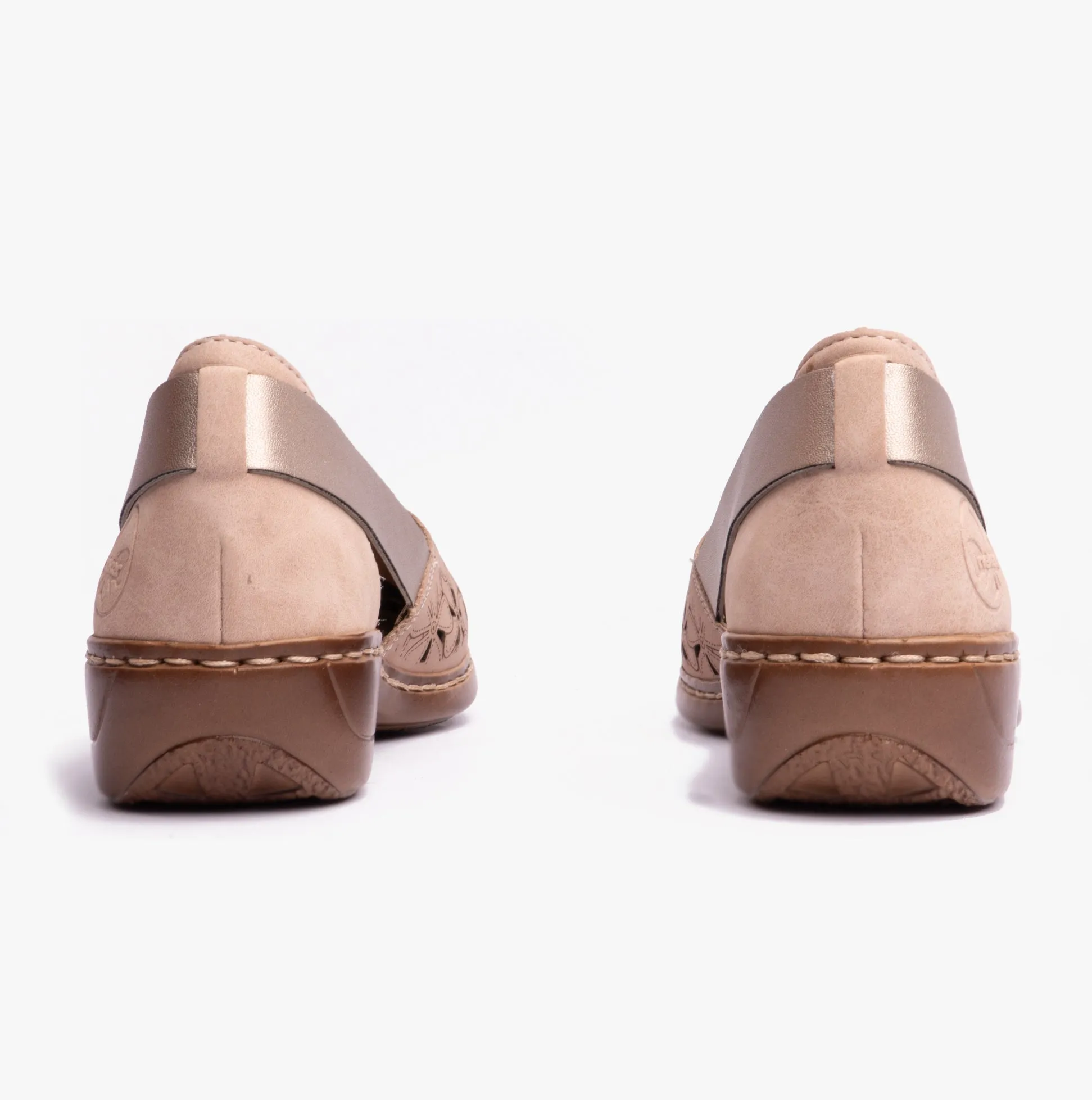 Rieker 41356-60 Womens Shoes Beige