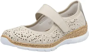 Rieker N4299 Nikita Women's Mary Janes - Adjustable Stap for a Secure Fit - Flexible & Lightweight Shock-Absorbing Wedge Heel - Comfort & Support for All Day Walking