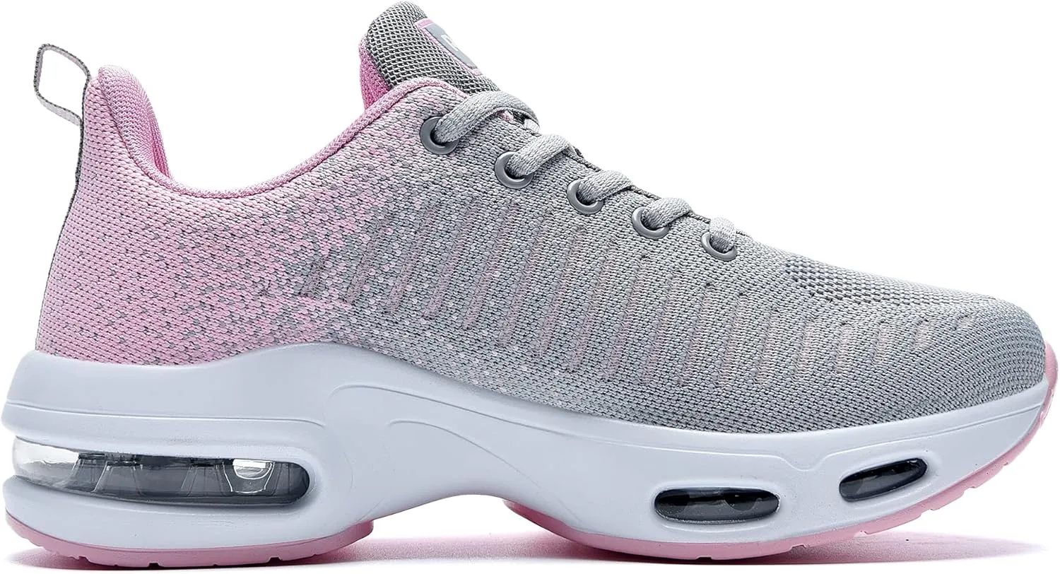 RomenSi Womens Tennis Athletic Running Shoes Fashion Sneakers Breathable Sports Gym Walking Shoes (US5.5-11)
