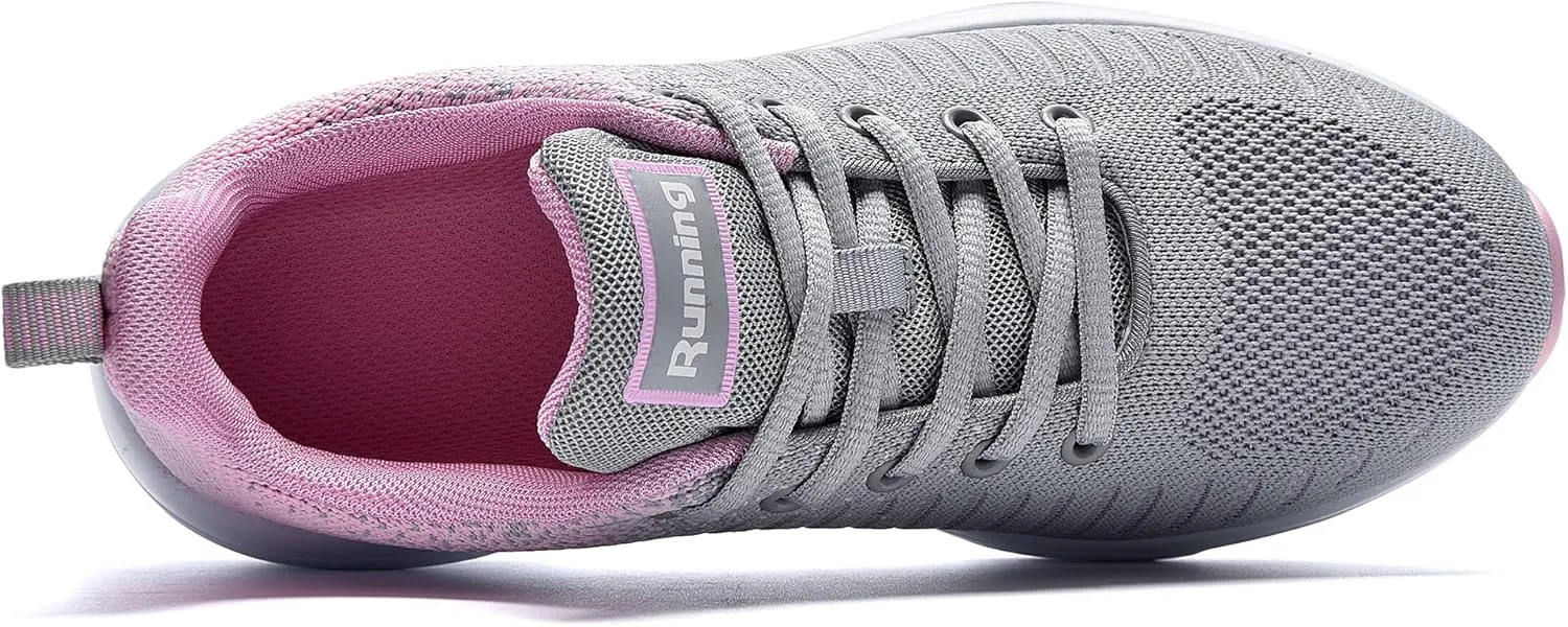 RomenSi Womens Tennis Athletic Running Shoes Fashion Sneakers Breathable Sports Gym Walking Shoes (US5.5-11)