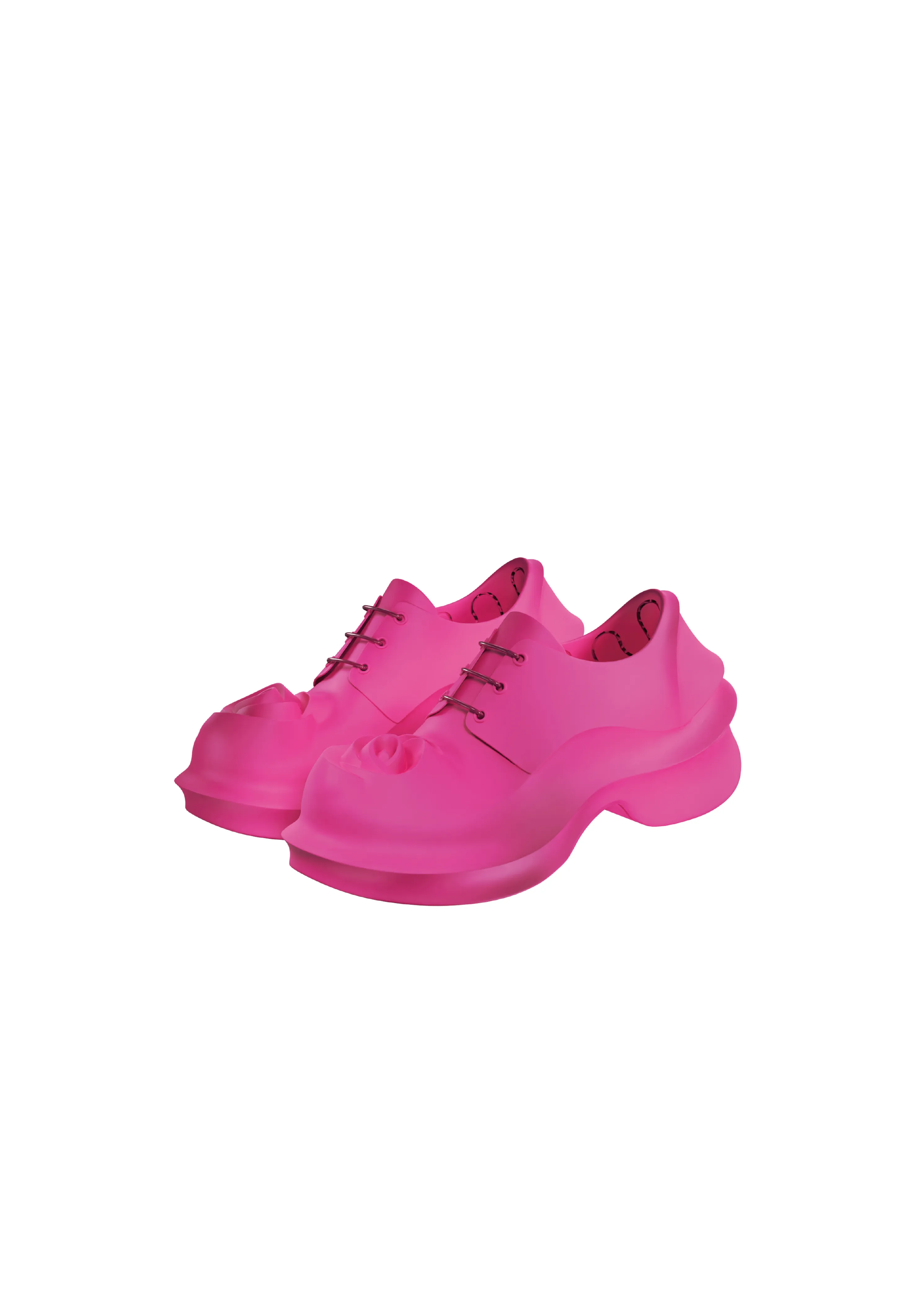 Rose Arch Derby Shoes | Fuchsia