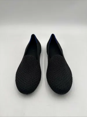 Rothy's The Loafer Black Solid Knit Fabric Slip On Casual Flats Women’s Size 8 - Very Good