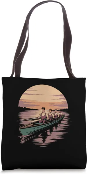 Rowing Crew College Row Boat Paddling Watersports Rower Tote Bag