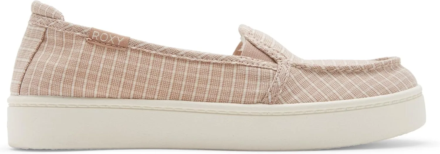 Roxy Women's Minnow Faux Fur Slip on Sneaker Shoe