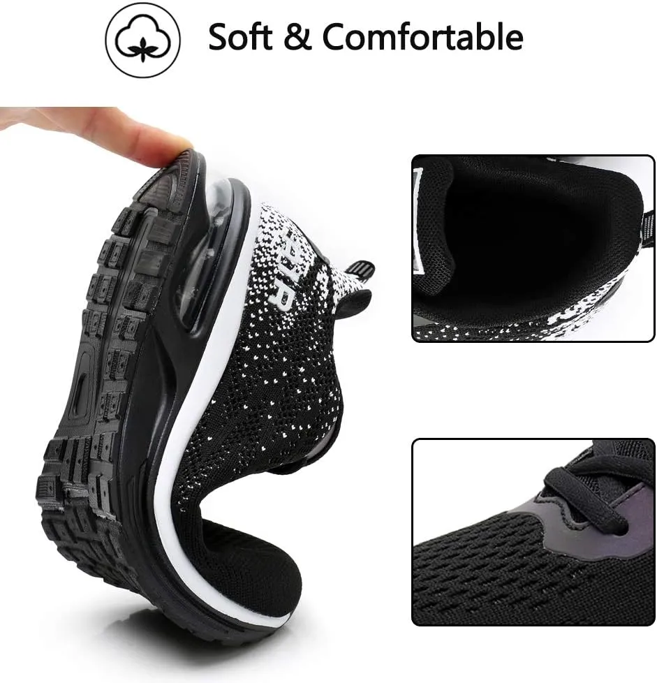 RUMPRA Women Sneakers Lightweight Air Cushion Gym Fashion Shoes Breathable Walking Running Athletic Sport