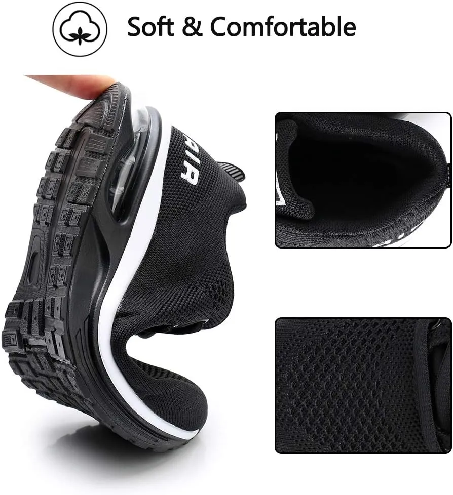 RUMPRA Women Sneakers Lightweight Air Cushion Gym Fashion Shoes Breathable Walking Running Athletic Sport