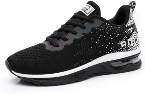 RUMPRA Women Sneakers Lightweight Air Cushion Gym Fashion Shoes Breathable Walking Running Athletic Sport