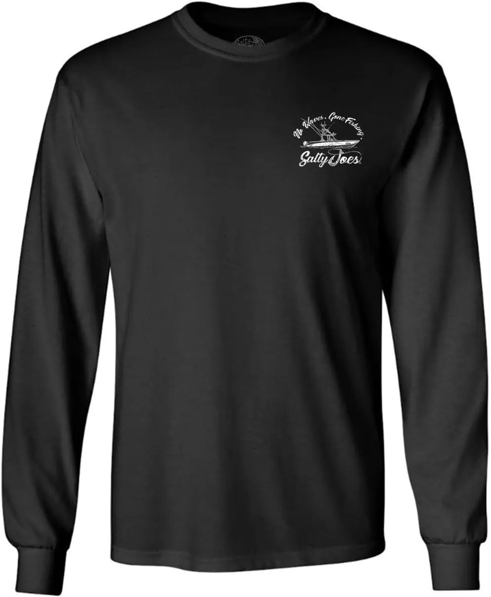 SALTY JOES Men's Fishing Boat Logo Heavy Long Sleeve Tees
