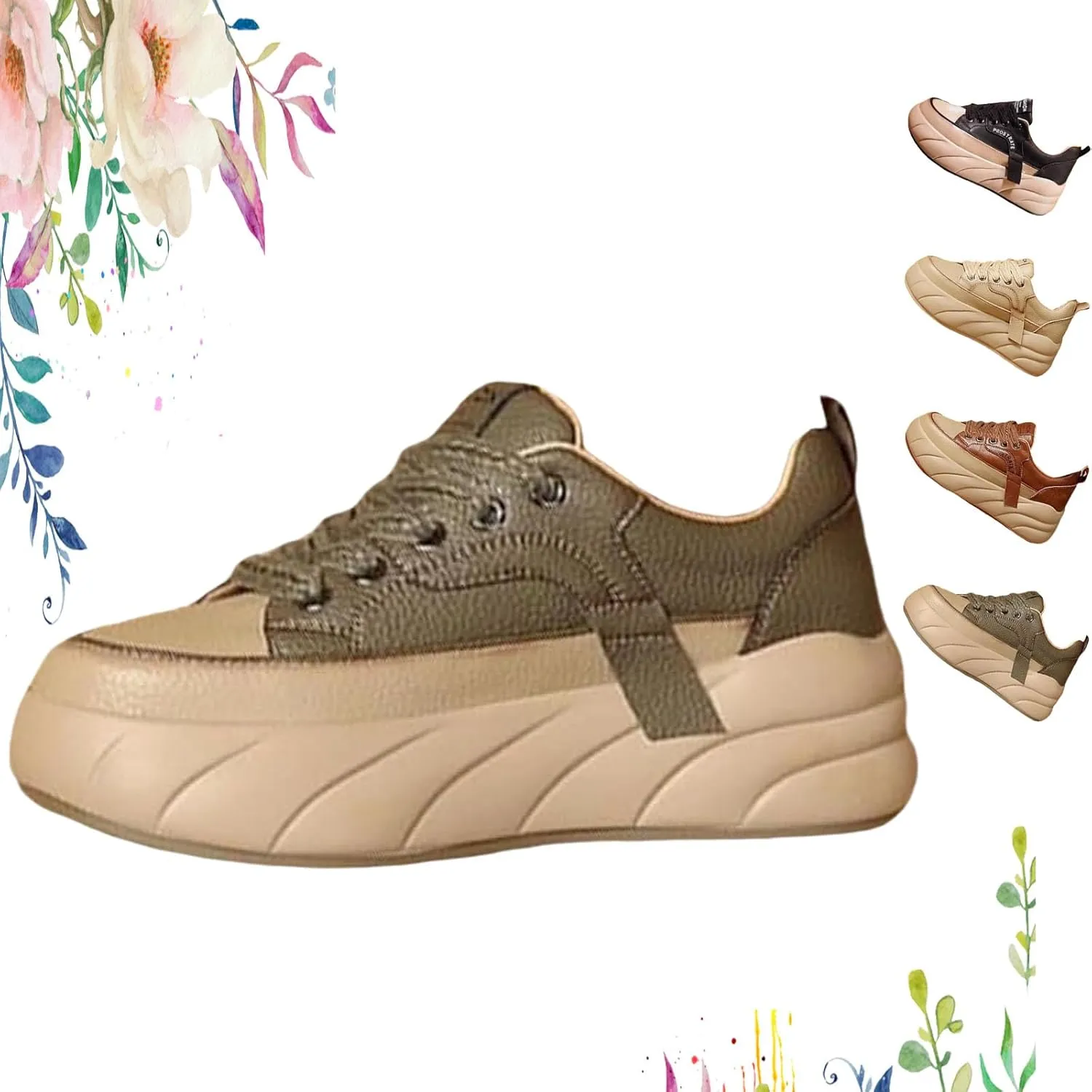 Sandy Casual Comfort Orthopedic Shoe for Women, 2024 Fashion Ortho Shoes for Women, Breathable Platform Sports Shoes