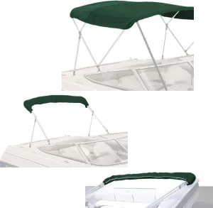 SavvyCraft 4 Bow Bimini Top Replacement Cover 9 Colors Options 8ft and 10ft Long, Durable Marine Grade Canvas Sun Shade Boat Canopy, Easy Install Zipper Sleeves, Replacement Canvas Only No Fram