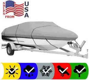 SBU Boat Cover Compatible for GLASTRON GT 185 SF I/O 2007 All Weather Protection
