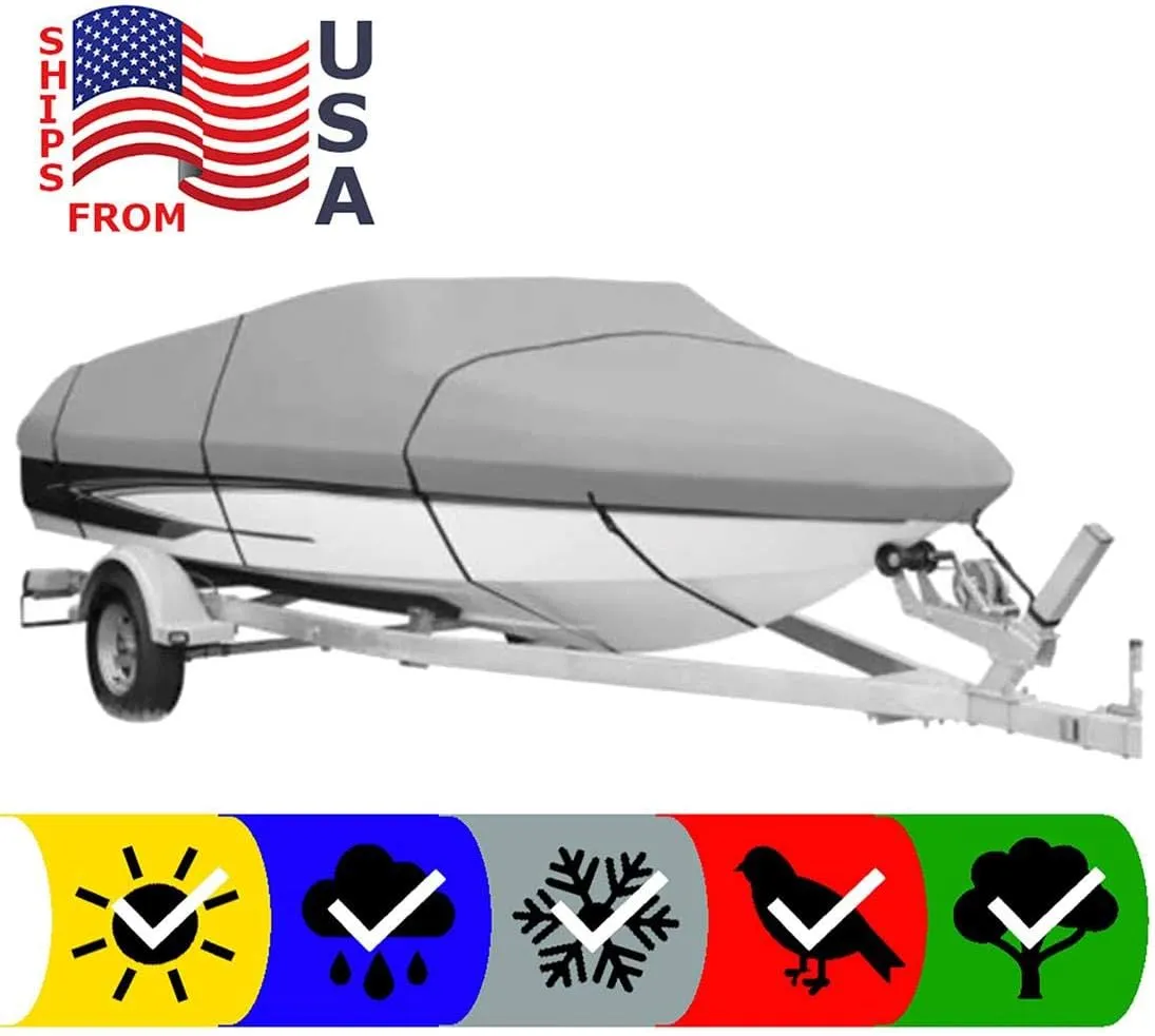 SBU Boat Cover Compatible for GLASTRON GT 185 SF I/O 2007 All Weather Protection
