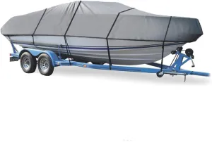 SBU Grey Boat Cover Compatible for MAXUM 1900 SR I/O 1999-2003, Trailering Storage Mooring