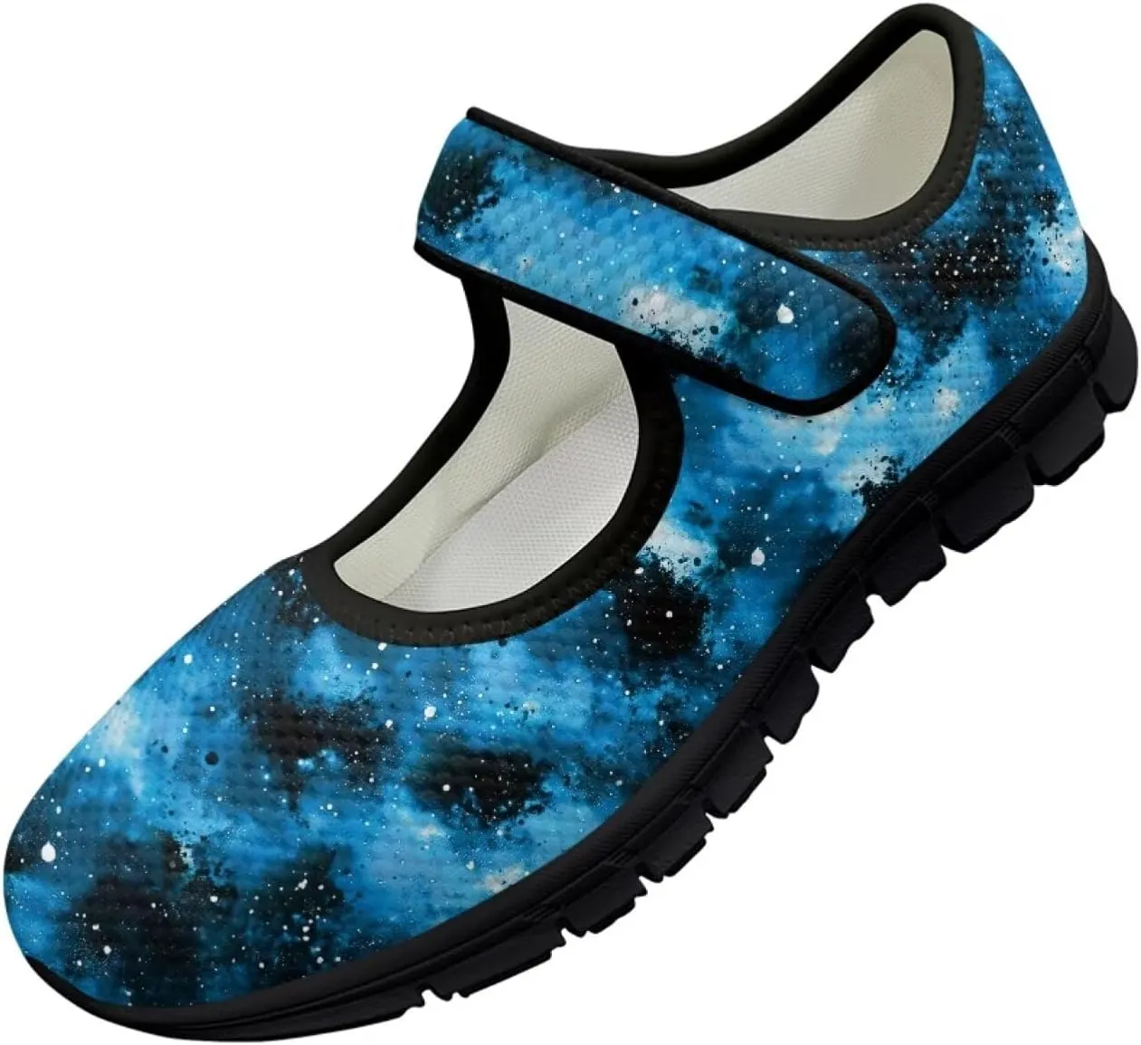 Sea Turtle Print Womens Mary Jane Shoes Magic Sticker Lightweight Breathable Anti Slip Casual Sneaker