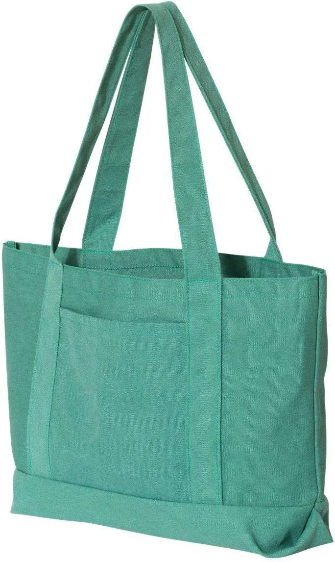 Seaside Cotton Canvas 12 oz. Pigment-Dyed Boat Tote OS SEAFOAM GREEN