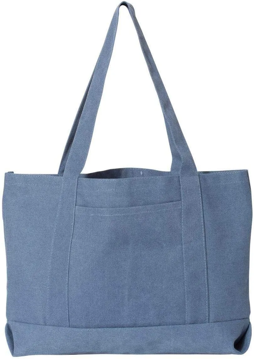 Seaside Cotton Pigment Dyed Boat Tote 8870