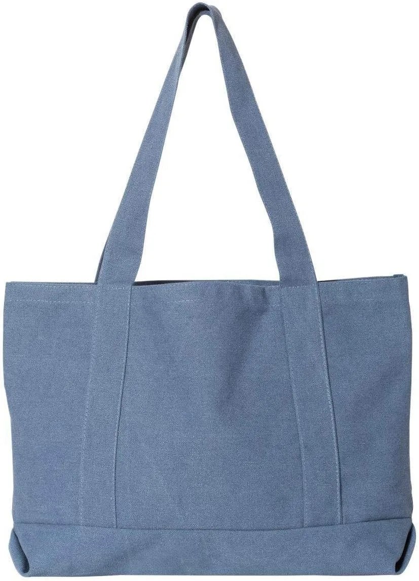 Seaside Cotton Pigment Dyed Boat Tote 8870