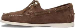 Sebago Portland Roughout Boat Shoes - Handsewn Roughout Leather Moccasins with Leather Sock Lining and Non-Marking, Non-Slip Siped Rubber Outsoles