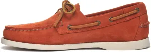 Sebago Portland Roughout Boat Shoes - Handsewn Roughout Leather Moccasins with Leather Sock Lining and Non-Marking, Non-Slip Siped Rubber Outsoles