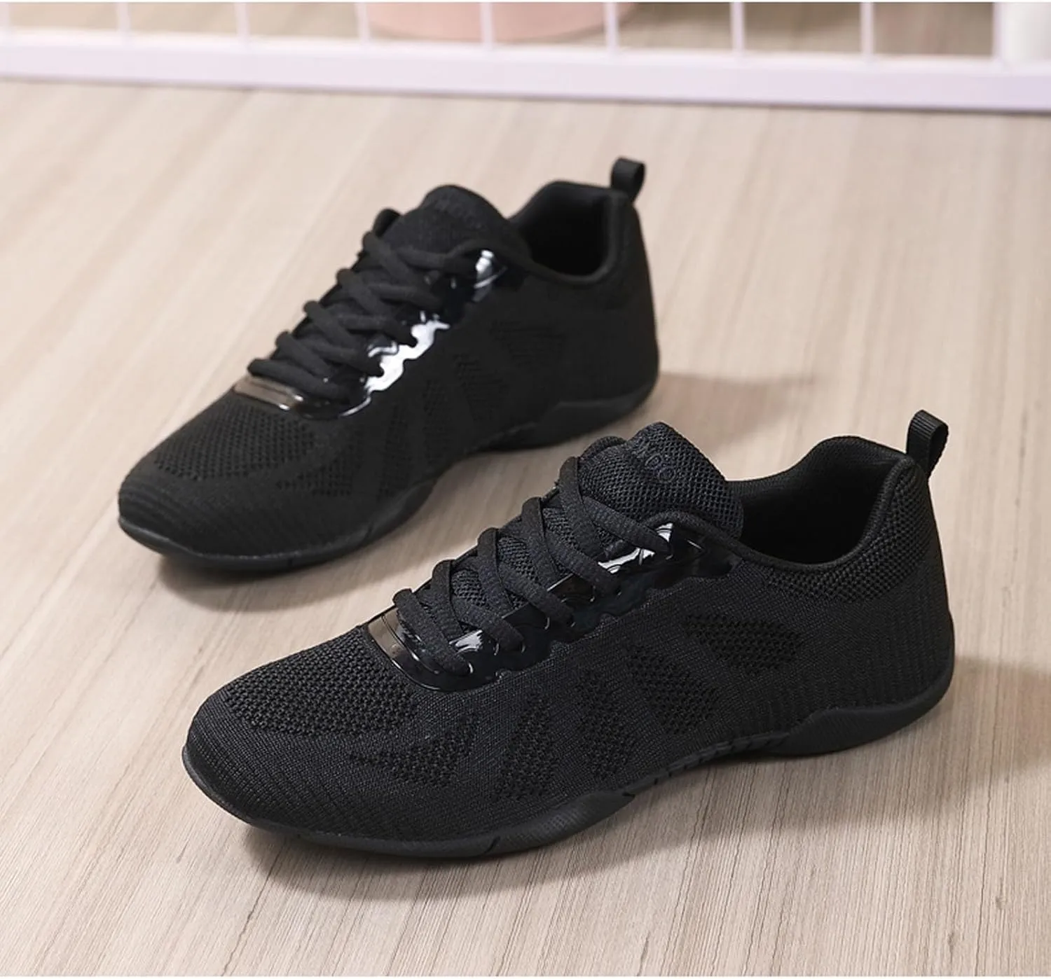 SECHRITE Girls White Cheerleading Cheer Shoes Womens Dance Sneakers Athletic Training Tennis Breathable Competition Walking Shoes