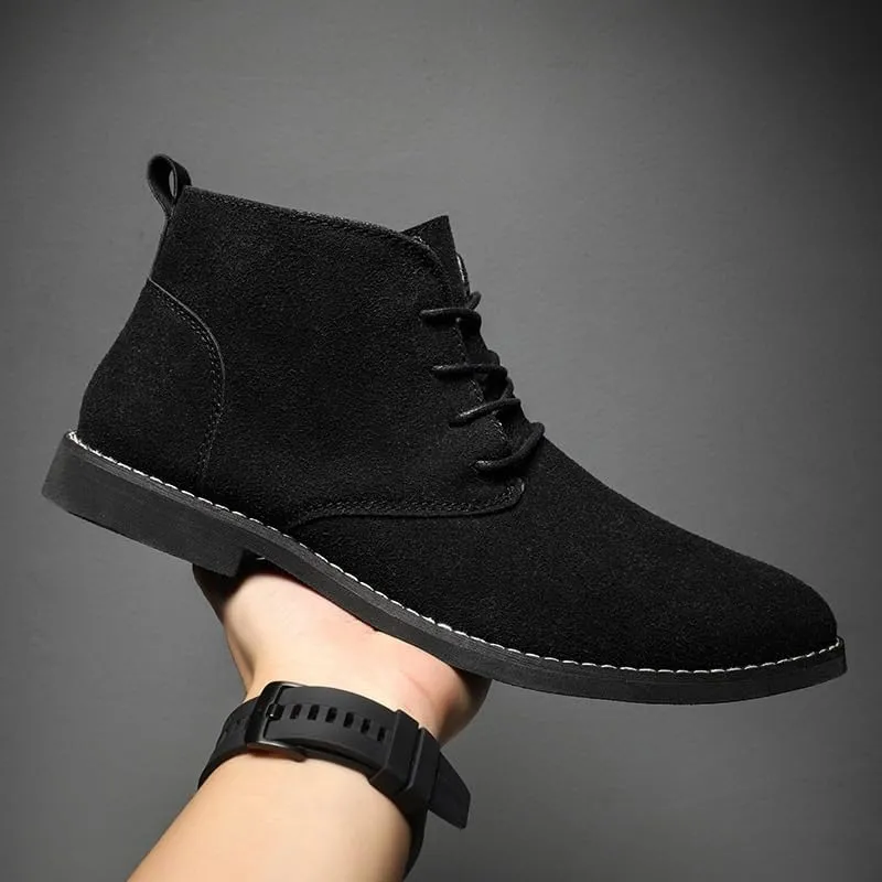 Shoes Men's Fashionable Pointed Lace-up Leather Boots Business Casual Oxford Shoes Men Comfortable Breathable Shoes for Shopping Driving Working