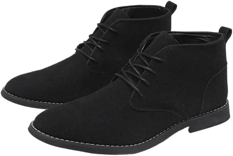 Shoes Men's Fashionable Pointed Lace-up Leather Boots Business Casual Oxford Shoes Men Comfortable Breathable Shoes for Shopping Driving Working
