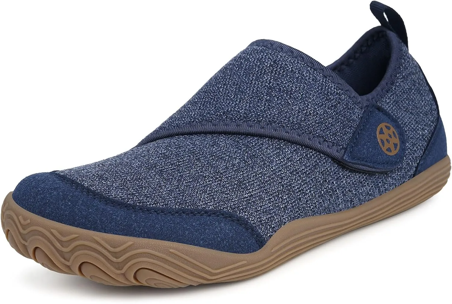 Sisttke Womens Mens Barefoot Slippers Wide Diabetic Shoes with Arch Support Orthopedic Adjustable Walking Slipper Arthritis Edema Swollen House Shoes Indoor Outdoor