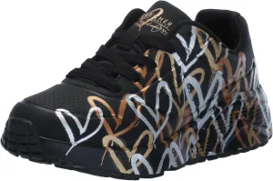 Skechers Girl's Uno Lite-Metallic Love Sneaker