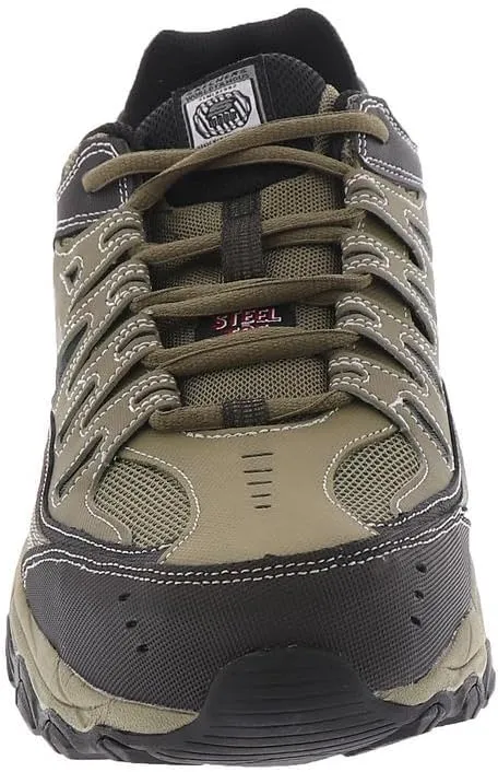 Skechers Men's Cankton Steel Toe Construction Shoe – Electrical Hazard Rated, Memory Foam