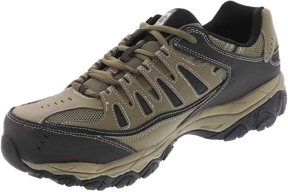 Skechers Men's Cankton Steel Toe Construction Shoe – Electrical Hazard Rated, Memory Foam