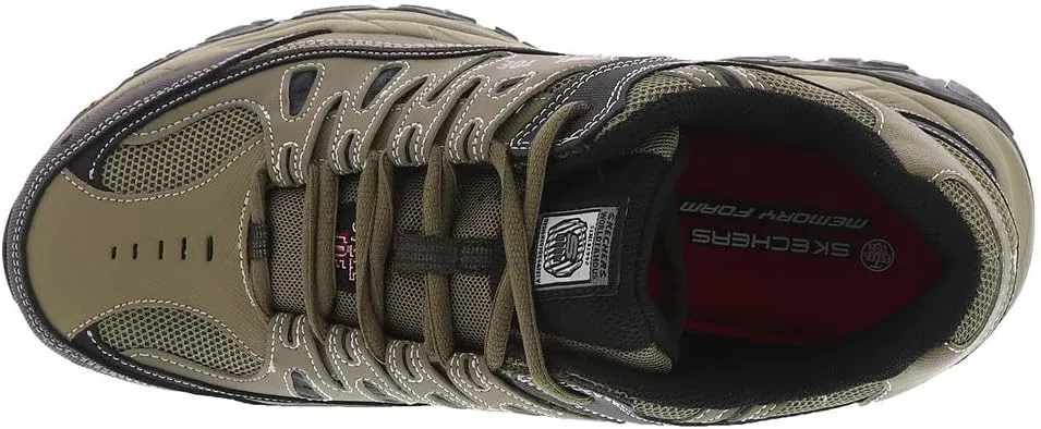 Skechers Men's Cankton Steel Toe Construction Shoe – Electrical Hazard Rated, Memory Foam