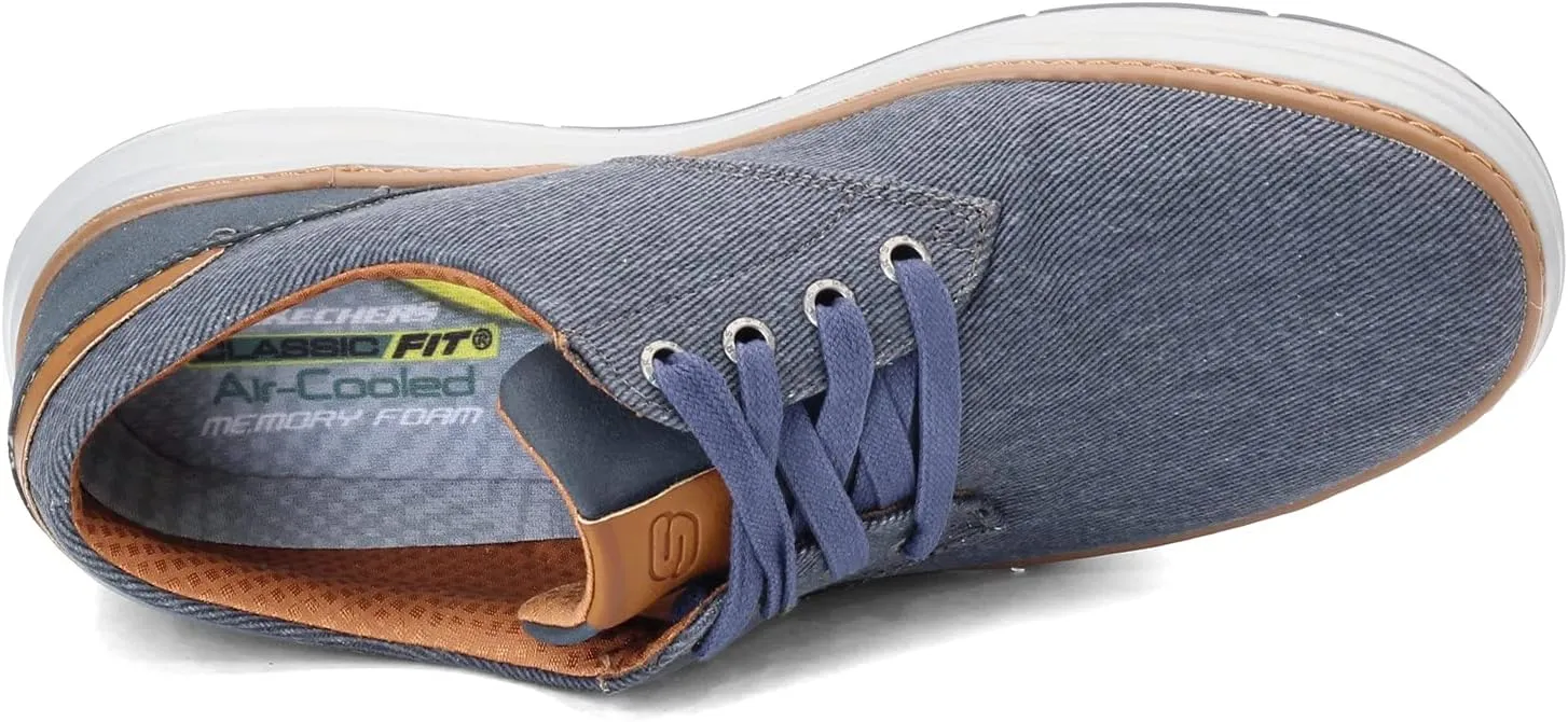 Skechers Men's Moreno Canvas Oxford Shoe, xx