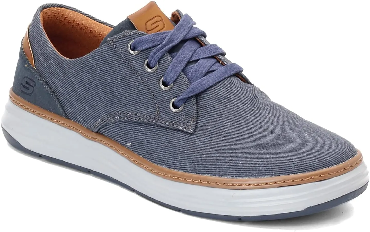 Skechers Men's Moreno Canvas Oxford Shoe, xx