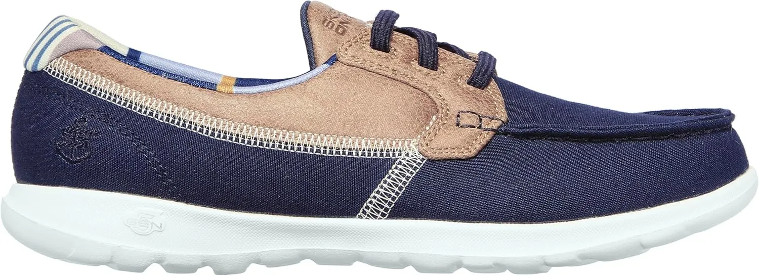 Skechers Women's Go Walk Lite Textile Boat Shoe
