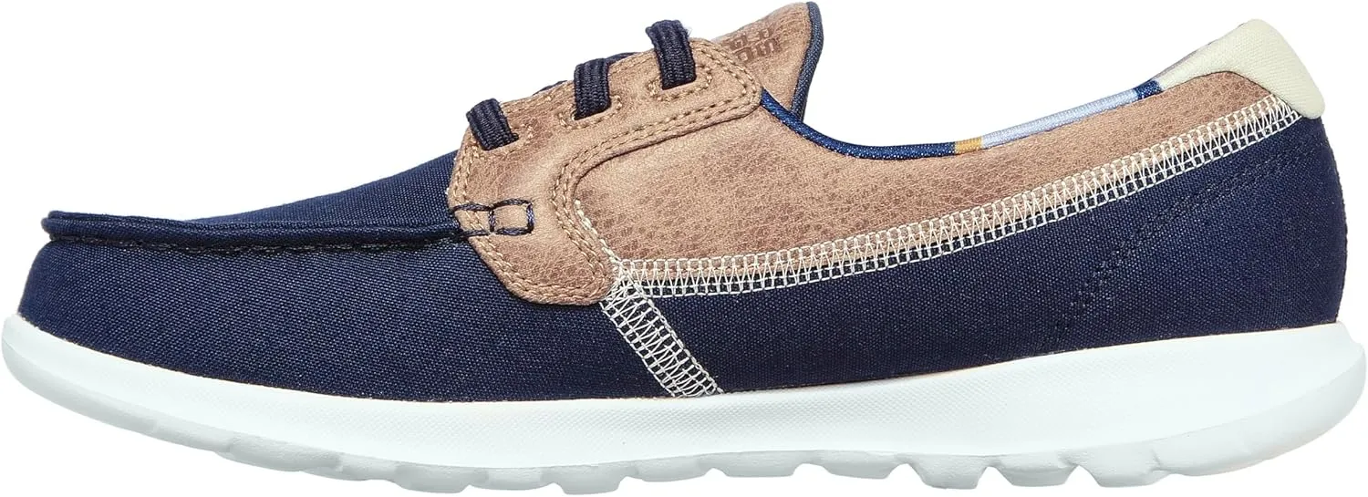 Skechers Women's Go Walk Lite Textile Boat Shoe