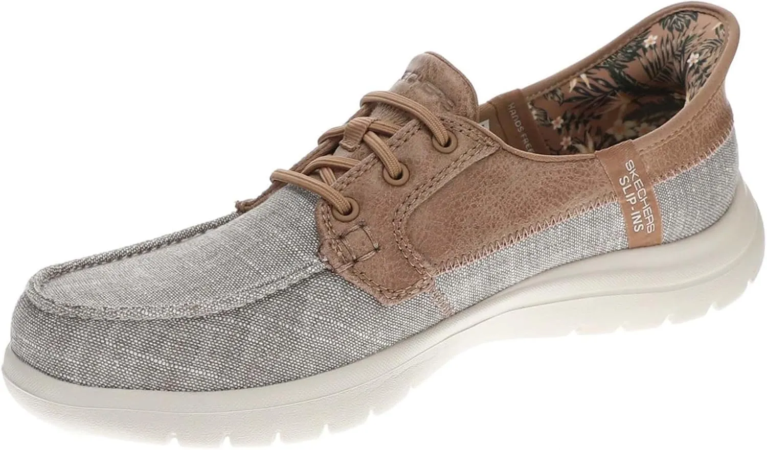 SKECHERS Women's Hands Free Slip-ins On-The-go Flex-Coastal Sky Boat Shoe