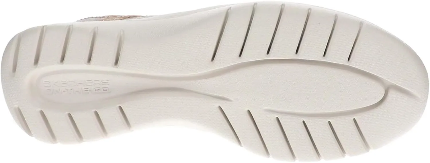 SKECHERS Women's Hands Free Slip-ins On-The-go Flex-Coastal Sky Boat Shoe