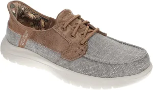 SKECHERS Women's Hands Free Slip-ins On-The-go Flex-Coastal Sky Boat Shoe