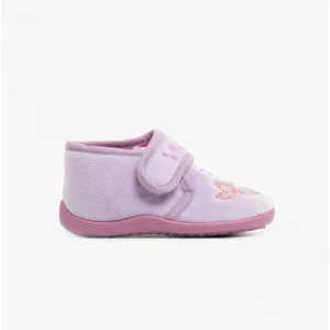 Sleepers MYSTIQUE Girls Touch Fastening Boot Slippers Lilac