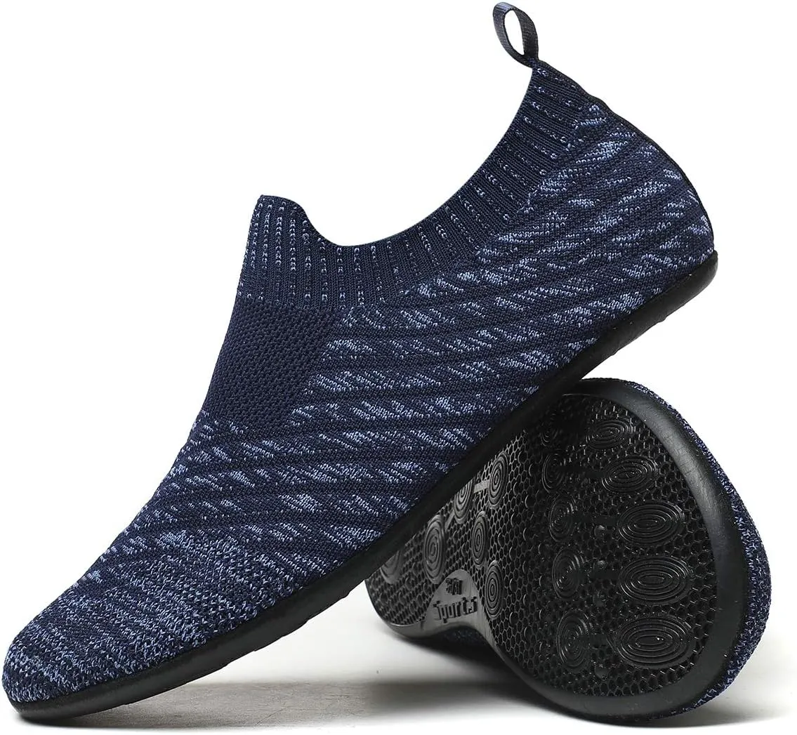SLEVEL Lightweight Non Slip Travel Indoor Grip House Slipper Socks Unisex Adult Around The House Floor Home Shoes for Women Men