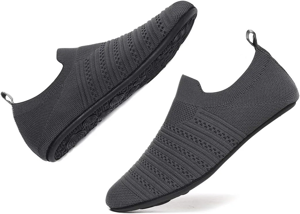 SLEVEL Lightweight Non Slip Travel Indoor Grip House Slipper Socks Unisex Adult Around The House Floor Home Shoes for Women Men
