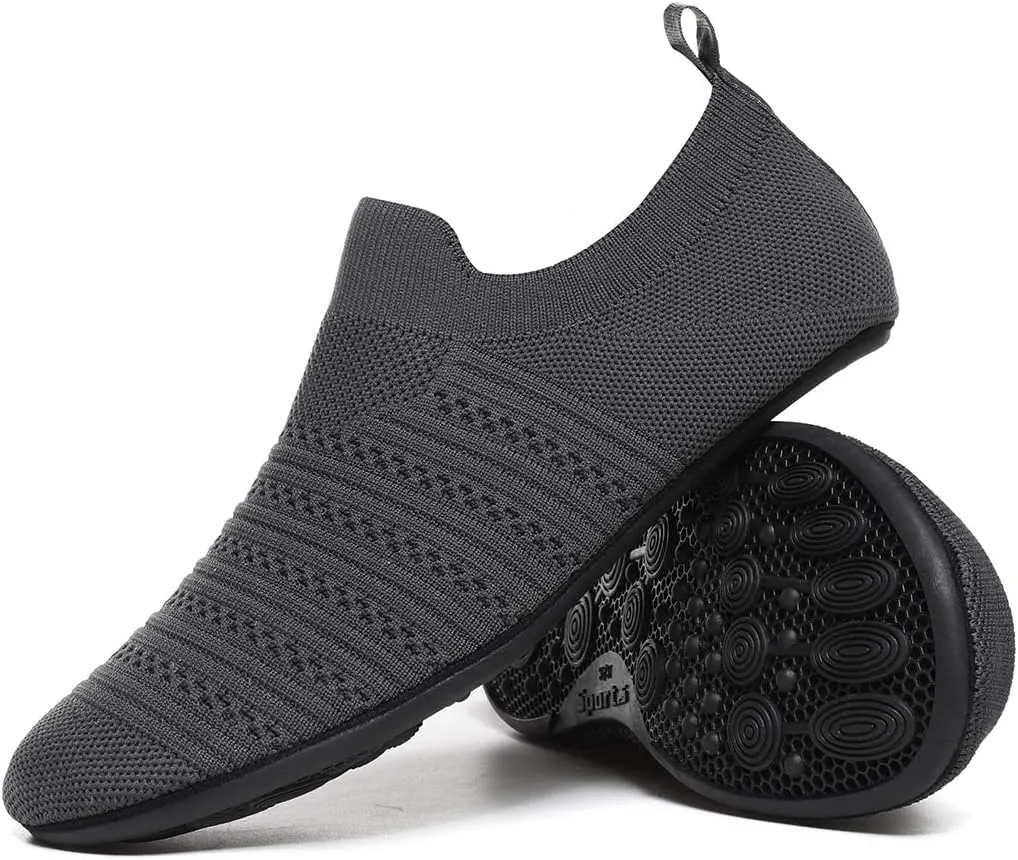 SLEVEL Lightweight Non Slip Travel Indoor Grip House Slipper Socks Unisex Adult Around The House Floor Home Shoes for Women Men