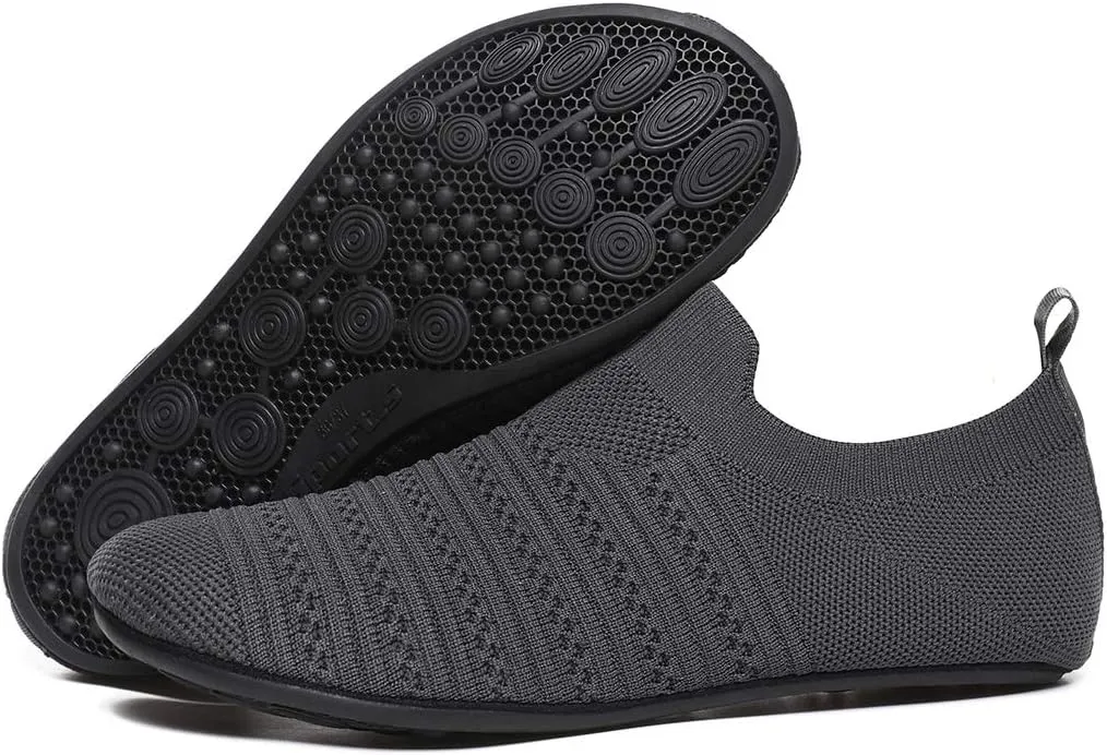 SLEVEL Lightweight Non Slip Travel Indoor Grip House Slipper Socks Unisex Adult Around The House Floor Home Shoes for Women Men