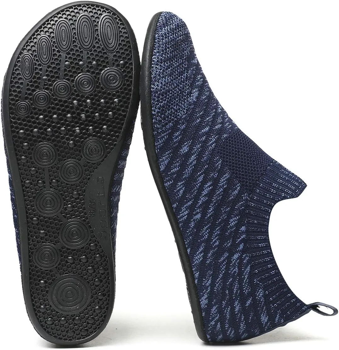 SLEVEL Lightweight Non Slip Travel Indoor Grip House Slipper Socks Unisex Adult Around The House Floor Home Shoes for Women Men