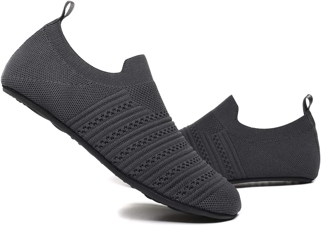 SLEVEL Lightweight Non Slip Travel Indoor Grip House Slipper Socks Unisex Adult Around The House Floor Home Shoes for Women Men