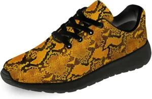 Snake Skin Print Shoes for Men Women Lightweight Comfort Running Tennis Walking Sneakers Gifts for Dad Mom