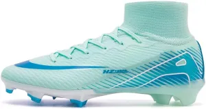 Soccer Cleats Mens Football Cleats Professional Soccer Shoes High-Tops Non-Slip Spikes for Big Boys Wide Training Sneaker Outdoor Indoor for AG/FG/TF Football Boots