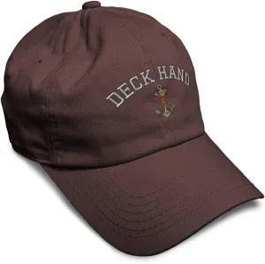 Soft Baseball Cap Deck Hand Anchor Boat Silver Embroidery Others Ship Cotton Anchor Dad Hats for Men & Women