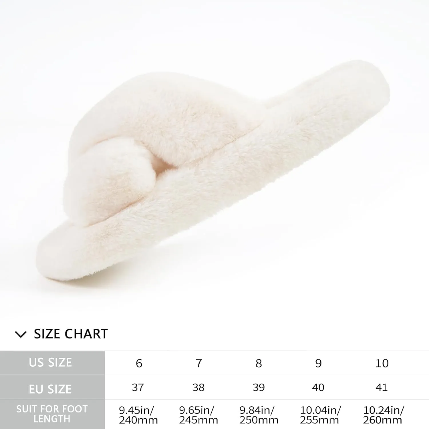 SOULROSE Women's Slippers Open Toe Memory Foam House Slippers for Women Fuzzy Furry Comfy Faux Fur Bedroom Platform Indoor Outdoor Slide Shoes with Anti-Slip Sole Womens Gift Slippers