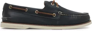 Sperry Men's Gold Authentic Original 2-Eye Boat Shoe, Navy, 8